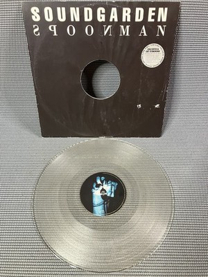Soundgarden SPOONMAN Single CLEAR VINYL LP A&M Records UK 580 539-1 VG++