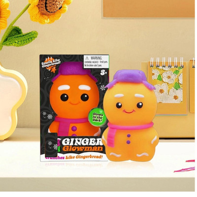 New In Sealed Box Squishmas Ginger Glowman   ULTRA SUPER RARE US
