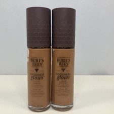 Lot of 2 Burt's Bees Goodness Glows Liquid Makeup 1060 Chestnut NEW