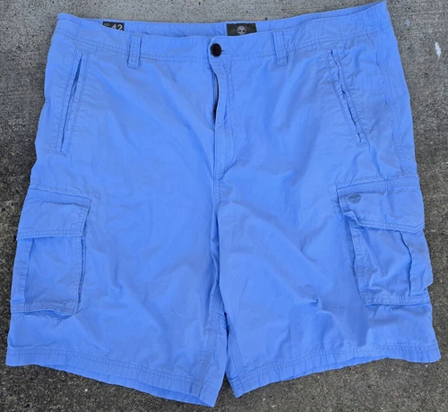Timberland 22" pantaloncino uomo 42 blu outdoor bermuda tasche cargo escursionismo spiaggia