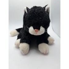 Ty Beanie Baby Boots Black and White Tuxedo Cat Plush Toy VTG 1997