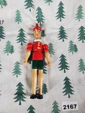 Mastro Geppetto Handmade In ITALY Pinocchio Wooden Poseable Toy Figure 8-inch