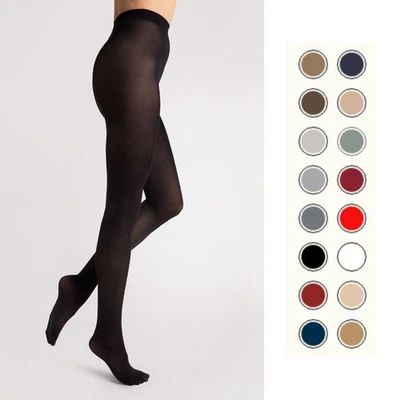 Damen Mikrofaser Strumpfhose Fiore Paula 40 DEN S-XXL blickdicht 8 Farben - Bild 1 von 4