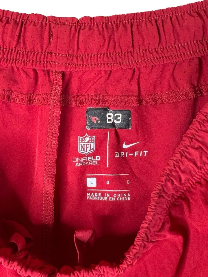 Nike Dri-Fit NFL On Field Arizona Cardinals #83 Athletic Shorts Men's Large Red - Image 4 of 4