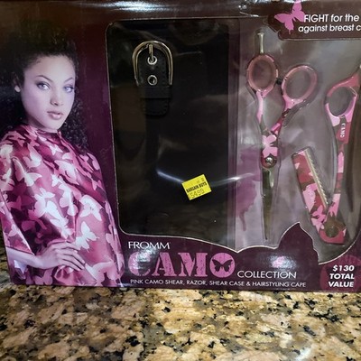 Fromm Camo Collection Includes Shears, Razor,shearcase &hairstyling Cape 
