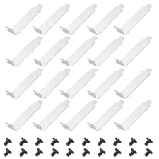 PCI Slot Cover Dust Filter, 20 Pcs Blanking Plate Expansion Blank Plate, Silver