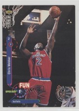 1995 Upper Deck Collector's Choice Fun Facts Player's Club Chris Webber HOF 08t7
