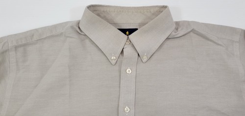 II) Stafford Men Travel Oxford Gray Regular Button Down Collar Shirt 17.5 34/35 - Picture 8 of 15