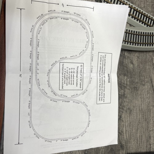 HO Scale Model Railroad Train Bachmann Silver EZ Track 4 x 8 Layout 38' of Track - Picture 10 of 10