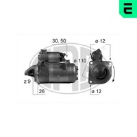 ERA Anlasser Starter 220282A FüR Fiat 12V Ducato Panorama 131 Familiare Argenta
