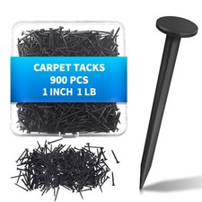 900 PCS Upholstery Carpet Tacks, 1-Inch Bulk Black Furniture Tacks, Upholster...