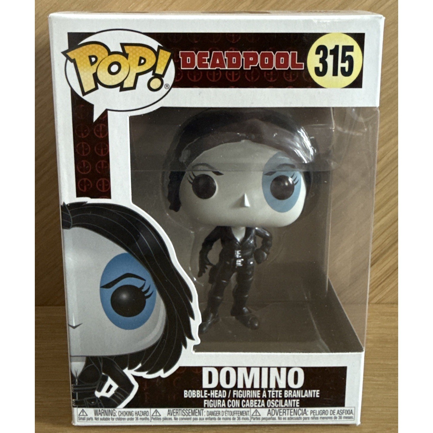 VAULTED Funko POP! Marvel Deadpool Domino #315 Vinyl Bobble 