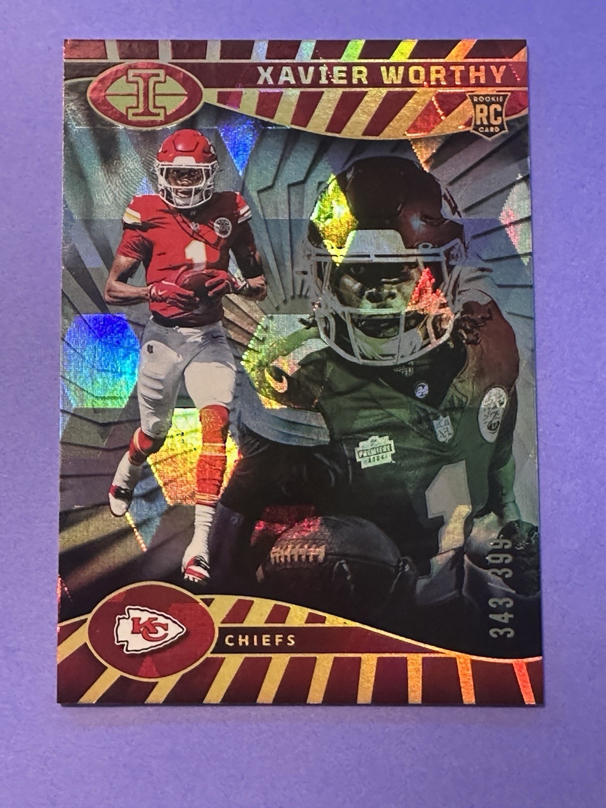 2024 Panini Illusions RC Cubic Trophy Collection Xavier Worthy SP /399 #45