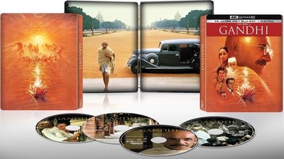 Steelbook Gandhi (4K UHD + Blu-ray + Digital) New