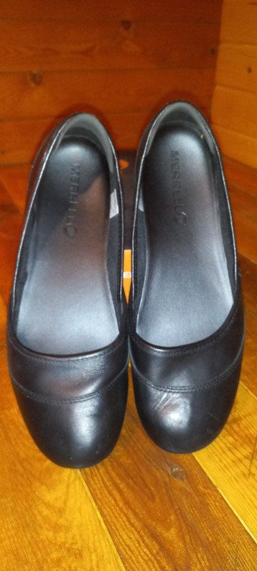 Merrell Ember ballet dark earth J45618 womens shoes 9.5M black leather