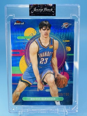 2025-26 Topps Finest ~ BROOKS BARNHIZER ~ RC #134 Blue #'d /150 ~ THUNDER  