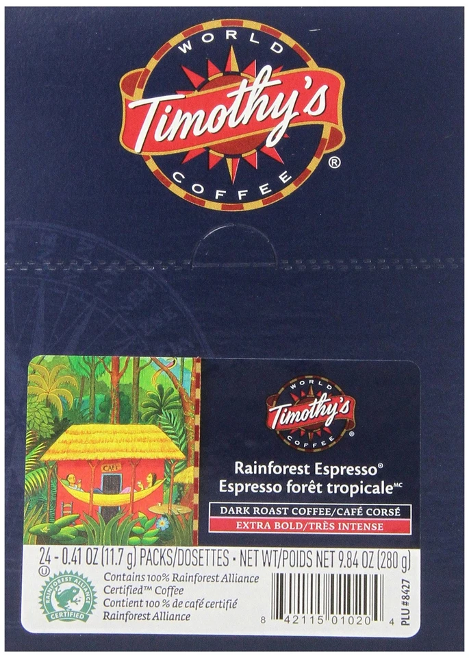 Timothy's World Coffee Rainforest Espresso K-Cup 48 count - Image 4 of 4