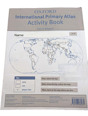 Oxford International Primary Atlas Activity Book   Unbenutzt & Unbeschrieben
