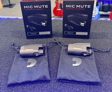 D'Addario IR Mic Mute Infared Juego de 2 sensores de micrófono con cajas en negro