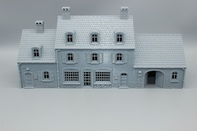European Country House Shop Garage 3D Printed Various Scale 1:160 1:87 1:48