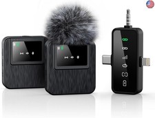 3-in-1 Mini Microphone for iPhone, Android, Camera - 328ft Long Range, 20H