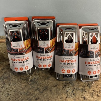 4 Mr. Bar-B-Q Haystack Airflow Cage Fire Starter Grills Fire Pits Campfires NEW