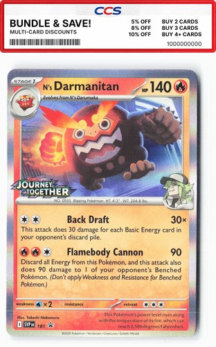 N's Darmanitan 181 SV: Scarlet & Violet Promo Cards