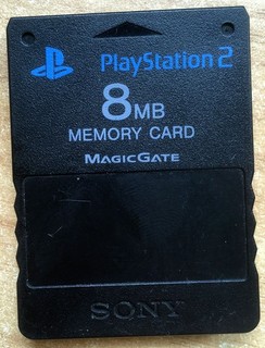CARTE MÉMOIRE OFFICIELLE SONY PS2 PSTwo PLAYSTATION 2 MEMORY CARD SCPH 10020 8MB