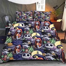 Never Too Old For Nightmare Before Christmas Spooky Halloween Bedding Set