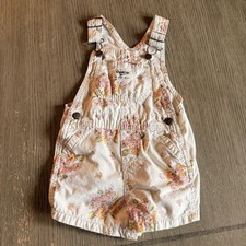 OshKosh B gosh Floral Shortalls Overalls 18M