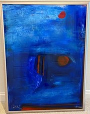 Christopher Martin-Original Reverse Acrylic on Acrylic-38x50-Signed-Abstract