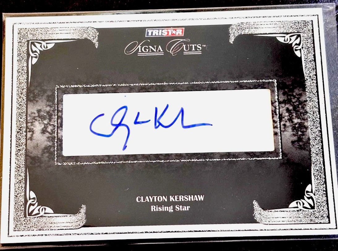 Clayton Kershaw Autographed Signed Los Angeles Dodgers Tristar Cuts Hand- . 