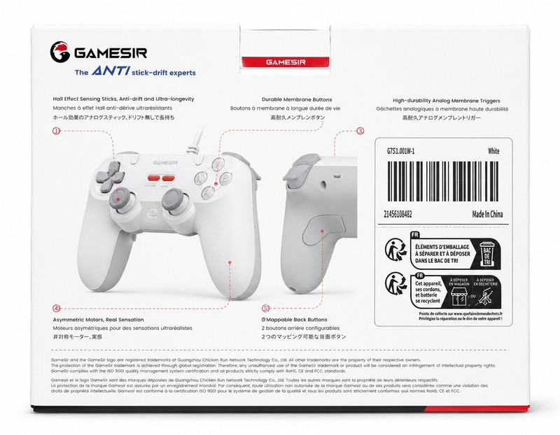 GameSir Tegenaria Lite Wired USB Controller Xbox/PC/Android/iOS Hall Effect