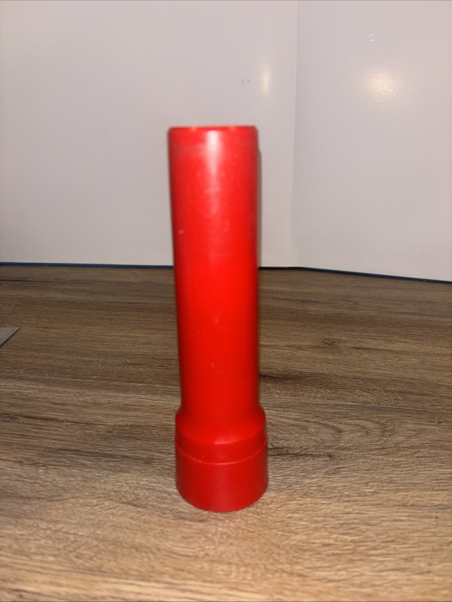 Vintage Eveready Flashlight Red Retro USA Made Plastic 80's