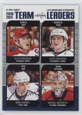 2011-12 O-Pee-Chee Team Leaders Alex Ovechkin Michal Neuvirth Mike Knuble 0e3