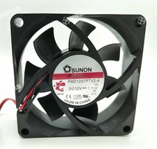 1 PCS SUNON Fan PMD1207PTV2-A DC12V 3.8W 7025 7cm 2 wire cooling fan