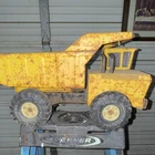 Tonka Pressed Steel Yellow Dump Truck Vintage Toy Construction Vehicle