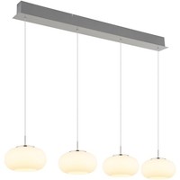 Globo Quintara Led-Pendelleuchte 4-Flammig HöHenverstellbar Glas 110 X 150 Cm
