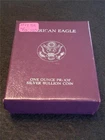 1990-S PROOF American Silver Eagle Dollar.   ASE.   OGP & COA          #MF-1751