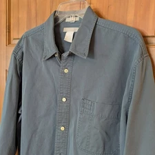 Hunter Green Field Gear button down cotton shirt size L