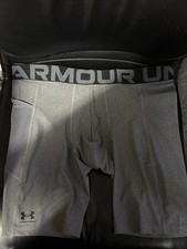 Under Armour Men's UA HeatGear  9" Compression Long Shorts Small Grey