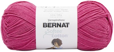 Bernat Softee Cotton Yarn-Fuschia 161269-69023
