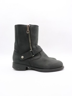 Forma Eva Matt Black Leather Riding Boots Drytex Women s EU 40 Motorcycle Shoes