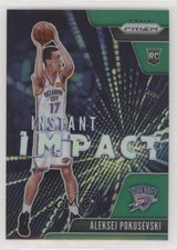 2020-21 Panini Prizm Instant Impact Green Prizm Aleksej Pokusevski #4 0aw6