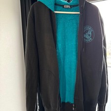 Hysteric Glamour Fur Hoodie Turquoise Leopard Print Used Rare Gift