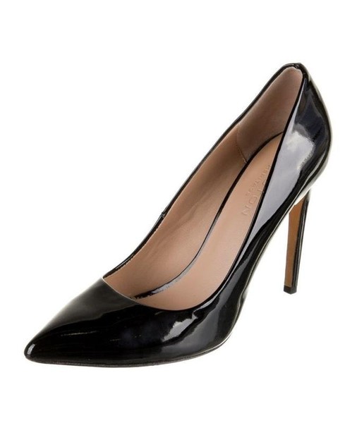 Women Halston Heritage Heels Black Leather 38