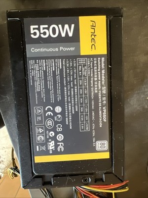 Antec VP550F 20+4 Pin 550W ATX Desktop Power Supply