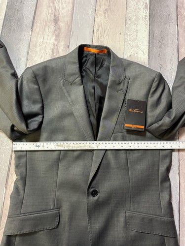 BNWT Ben Sherman Suit Jacket Only 38 Short Grey Men’s Rrp £159 RR - Picture 14 of 21