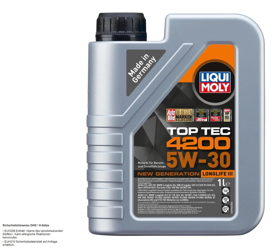 BOSCH Ölfilter 7 L LIQUI MOLY Top Tec 4200 5W-30 für Mercedes-Benz B-Klasse - Bild 3 von 4