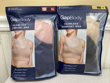 GAPBODY Women's Seamless Comfort Bra 2 Packs Assorted Sizes NIP